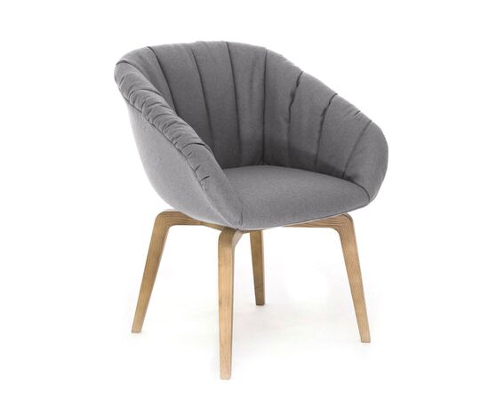 АЛМА Д МЯГК/ALMA W SOFT Кресло посетителя на деревянной опоре 63x63xh84 ALMA SOFT L3 oak WM 160 СЕРЫЙ/ДУБ, Основной цвет: СЕРЫЙ/ДУБ, Ширина: 63, Высота: 84, Глубина: 63, Максимальная ширина: 63, Максимальная глубина: 63, Максимальная высота: 84, Вес: 12, Объем: 0,56, Бренд: ЦЕНТРЭКСИМ ООО, Артикул для сайта: ALMA SOFT L3 oak WM 160, изображение 2post-test