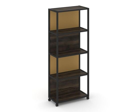 Шелф Мобайл Стеллаж 5 уровней 1 секция 1200x400x2000 VR.LT-STK-504.12 Дуб Мали/Металл Черный/W-31, Основной цвет: Дуб Мали/Металл Черный/W-31, Ширина: 1200, Высота: 2000, Глубина: 400, Максимальная ширина: 1200, Максимальная глубина: 400, Максимальная высота: 2000, Объем: 0,143, Бренд: РИВА ООО, Артикул для сайта: VR.LT-STK-504.12, изображение 2post-test