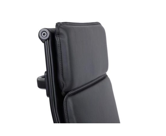 Кресло Хьюго RCH 57x56x109/119 6003-1SEB Черный/Металл черный, Основной цвет: Черный/Металл черный, Ширина: 57, Высота: 119, Глубина: 56, Максимальная ширина: 57, Максимальная глубина: 56, Максимальная высота: 119, Вес: 14,8, Материал сиденья: экокожа, Механизм: топ-ган, Подголовник: черный металл, с накладками из экокожи в цвет кресла, Цвет сиденья: Черный, Цвет спинки: Черный, Максимальная нагрузка: 120, Материал спинки: экокожа, Гарантия: 1 год, Страна производитель: Китай, Объем: 0,288, Бренд: РИВА ООО, Артикул для сайта: 6003-1SEB, изображение 9post-test