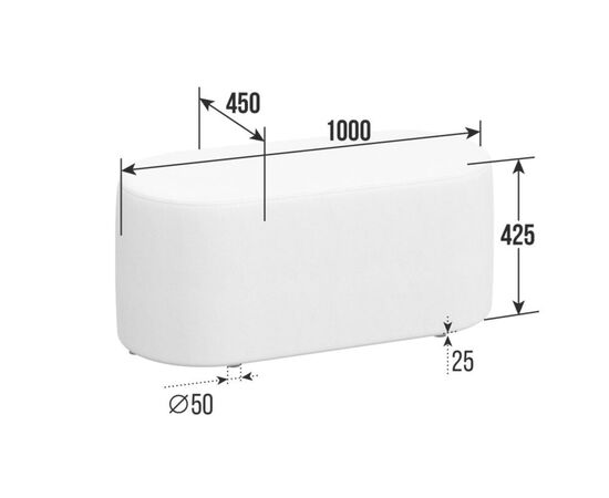 Вермонт Пуфик 1000x450x425 PV-BB3 Latte Lux 412, Основной цвет: Latte Lux 412, Ширина: 1000, Высота: 425, Глубина: 450, Максимальная ширина: 1000, Максимальная глубина: 450, Максимальная высота: 425, Вес: 26,5, Объем: 0,2, Бренд: РИВА ООО, Артикул для сайта: PV-BB3, изображение 2post-test