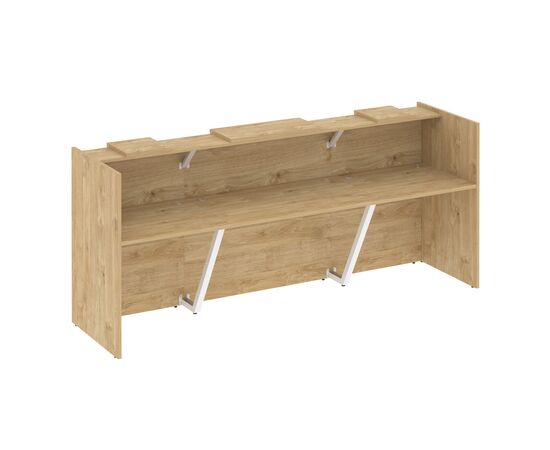 Оникс Ресепшн 2790x766x1187 O.R-K-16 Тиквуд Светлый, Основной цвет: Тиквуд Светлый, Ширина: 2790, Высота: 1187, Глубина: 766, Максимальная ширина: 2790, Максимальная глубина: 766, Максимальная высота: 1187, Объем: 0,453, Бренд: РИВА ООО, Артикул для сайта: O.R-K-16, изображение 2post-test