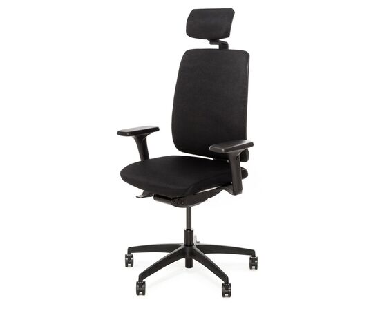 ДИОН/DION Кресло с подголовником с синхронным механизмом 1Д 52/69x46/57xh123/148 DION 870 1D black Pulse 24 Black headrest Черный/Черный, Минимальная высота: 123, Основной цвет: Черный/Черный, Ширина: 69, Высота: 148, Глубина: 57, Максимальная ширина: 69, Максимальная глубина: 57, Минимальная ширина: 52, Максимальная высота: 148, Минимальная глубина: 46, Вес: 18,8, Объем: 0,18, Бренд: ЦЕНТРЭКСИМ ООО, Артикул для сайта: DION 870 1D black Pulse 24 Black headrest, изображение 2post-test