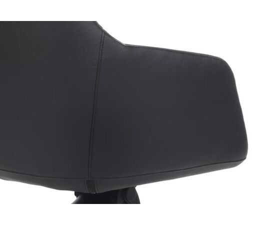 Кресло Соул-M 68x68x96/102 B1908 Чёрный, Основной цвет: Чёрный, Ширина: 68, Высота: 102, Глубина: 68, Максимальная ширина: 68, Максимальная глубина: 68, Максимальная высота: 102, Вес: 23, Материал сиденья: натуральная кожа/экокожа, Механизм: мультиблок, Подголовник: обтянутые кожей в цвет кресла, Цвет сиденья: Черный, Цвет спинки: Черный, Максимальная нагрузка: 250, Материал спинки: натуральная кожа/экокожа, Гарантия: 5 лет, Страна производитель: Китай, Объем: 0,478, Бренд: РИВА ООО, Артикул для сайта: B1908, изображение 7post-test