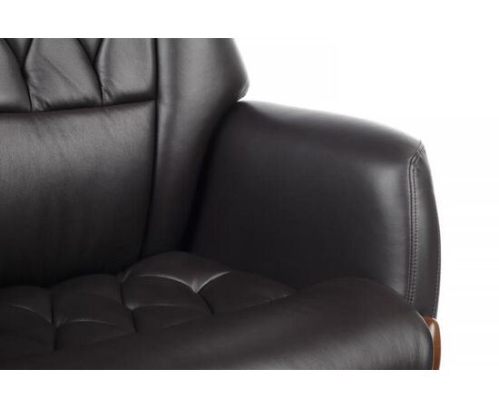 Кресло Байрон 78x73x120/128 YS1505A Коричневый, Основной цвет: Коричневый, Ширина: 78, Высота: 128, Глубина: 73, Максимальная ширина: 78, Максимальная глубина: 73, Максимальная высота: 128, Вес: 47, Материал сиденья: натуральная кожа/экокожа, Механизм: синхромеханизм, Подголовник: обтянутые кожей в цвет кресла, Цвет сиденья: Коричневый, Цвет спинки: Коричневый, Максимальная нагрузка: 150, Материал спинки: натуральная кожа/экокожа, Гарантия: 1 год, Страна производитель: Китай, Объем: 0,793, Бренд: РИВА ООО, Артикул для сайта: YS1505A, изображение 8post-test