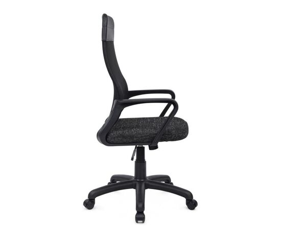 Кресло Слот 58x60x105/115 RCH-1166 TW PL Чёрный, Основной цвет: Чёрный, Ширина: 58, Минимальная высота: 105, Высота: 115, Глубина: 60, Максимальная ширина: 58, Максимальная глубина: 60, Максимальная высота: 115, Вес: 9,6, Материал сиденья: ткань, Механизм: топ-ган, Подголовник: пластик, Цвет сиденья: Черный, Цвет спинки: Черный, Материал спинки: экокожа/сетка, Гарантия: 1 год, Страна производитель: Россия, Объем: 0,135, Максимальная нагрузка: 120, Бренд: РИВА ООО, Артикул для сайта: RCH-1166 TW PL, изображение 2post-test