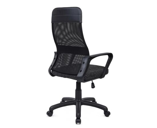 Кресло Слот 58x60x105/115 RCH-1166 TW PL Чёрный, Основной цвет: Чёрный, Ширина: 58, Минимальная высота: 105, Высота: 115, Глубина: 60, Максимальная ширина: 58, Максимальная глубина: 60, Максимальная высота: 115, Вес: 9,6, Материал сиденья: ткань, Механизм: топ-ган, Подголовник: пластик, Цвет сиденья: Черный, Цвет спинки: Черный, Материал спинки: экокожа/сетка, Гарантия: 1 год, Страна производитель: Россия, Объем: 0,135, Максимальная нагрузка: 120, Бренд: РИВА ООО, Артикул для сайта: RCH-1166 TW PL, изображение 3post-test