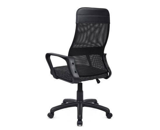 Кресло Слот 58x60x105/115 RCH-1166 TW PL Чёрный, Основной цвет: Чёрный, Ширина: 58, Минимальная высота: 105, Высота: 115, Глубина: 60, Максимальная ширина: 58, Максимальная глубина: 60, Максимальная высота: 115, Вес: 9,6, Материал сиденья: ткань, Механизм: топ-ган, Подголовник: пластик, Цвет сиденья: Черный, Цвет спинки: Черный, Материал спинки: экокожа/сетка, Гарантия: 1 год, Страна производитель: Россия, Объем: 0,135, Максимальная нагрузка: 120, Бренд: РИВА ООО, Артикул для сайта: RCH-1166 TW PL, изображение 5post-test