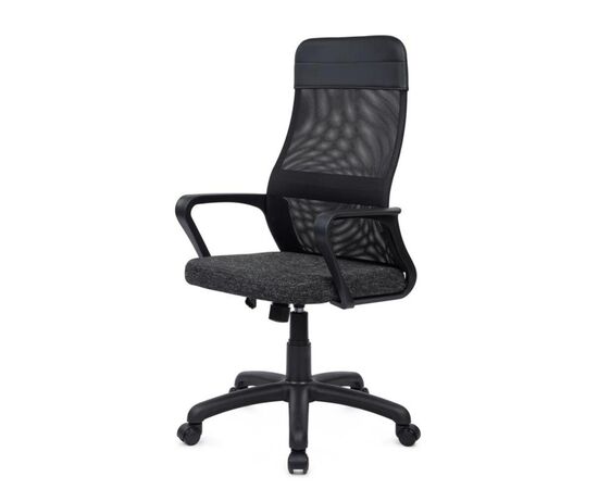 Кресло Слот 58x60x105/115 RCH-1166 TW PL Чёрный, Основной цвет: Чёрный, Ширина: 58, Минимальная высота: 105, Высота: 115, Глубина: 60, Максимальная ширина: 58, Максимальная глубина: 60, Максимальная высота: 115, Вес: 9,6, Материал сиденья: ткань, Механизм: топ-ган, Подголовник: пластик, Цвет сиденья: Черный, Цвет спинки: Черный, Материал спинки: экокожа/сетка, Гарантия: 1 год, Страна производитель: Россия, Объем: 0,135, Максимальная нагрузка: 120, Бренд: РИВА ООО, Артикул для сайта: RCH-1166 TW PL, изображение 7post-test