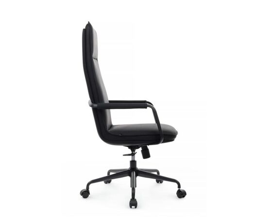 Кресло Тино RCH 68x68x115/125 CM-P004AS Чёрный, Основной цвет: Чёрный, Ширина: 68, Высота: 125, Глубина: 68, Максимальная ширина: 68, Максимальная глубина: 68, Максимальная высота: 125, Вес: 21,6, Материал сиденья: экокожа, Механизм: топ-ган, Подголовник: черный металл, с накладками из экокожи в цвет кресла, Цвет сиденья: Черный, Цвет спинки: Черный, Максимальная нагрузка: 150, Материал спинки: экокожа, Гарантия: 1 год, Страна производитель: Китай, Объем: 0,332, Бренд: РИВА ООО, Артикул для сайта: CM-P004AS, изображение 2post-test