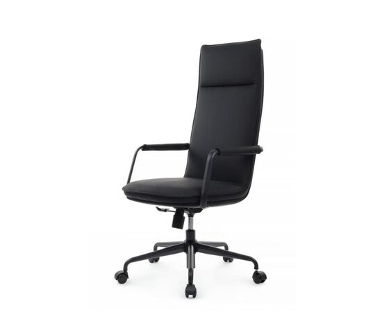 Кресло Тино RCH 68x68x115/125 CM-P004AS Чёрный, Основной цвет: Чёрный, Ширина: 68, Высота: 125, Глубина: 68, Максимальная ширина: 68, Максимальная глубина: 68, Максимальная высота: 125, Вес: 21,6, Материал сиденья: экокожа, Механизм: топ-ган, Подголовник: черный металл, с накладками из экокожи в цвет кресла, Цвет сиденья: Черный, Цвет спинки: Черный, Максимальная нагрузка: 150, Материал спинки: экокожа, Гарантия: 1 год, Страна производитель: Китай, Объем: 0,332, Бренд: РИВА ООО, Артикул для сайта: CM-P004AS, изображение 7post-test