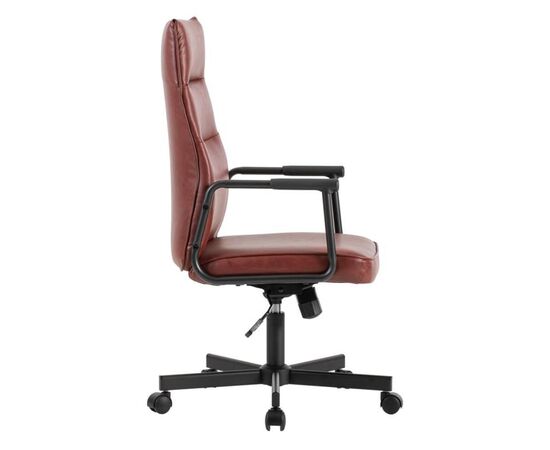 Кресло Стен 68x68x103/113 W-263H Бургунди, Основной цвет: Бургунди, Ширина: 68, Высота: 113, Глубина: 68, Максимальная ширина: 68, Максимальная глубина: 68, Максимальная высота: 113, Вес: 14, Материал сиденья: экокожа, Механизм: топ-ган, Подголовник: черный металл с пластиковыми накладками, Цвет спинки: Бургунди, Максимальная нагрузка: 120, Цвет сиденья: Бургунди, Материал спинки: экокожа, Страна производитель: Китай, Объем: 0,114, Бренд: РИВА ООО, Артикул для сайта: W-263H, изображение 2post-test