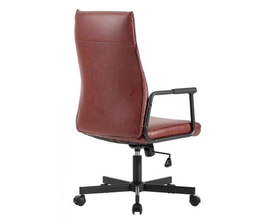 Кресло Стен 68x68x103/113 W-263H Бургунди, Основной цвет: Бургунди, Ширина: 68, Высота: 113, Глубина: 68, Максимальная ширина: 68, Максимальная глубина: 68, Максимальная высота: 113, Вес: 14, Материал сиденья: экокожа, Механизм: топ-ган, Подголовник: черный металл с пластиковыми накладками, Цвет спинки: Бургунди, Максимальная нагрузка: 120, Цвет сиденья: Бургунди, Материал спинки: экокожа, Страна производитель: Китай, Объем: 0,114, Бренд: РИВА ООО, Артикул для сайта: W-263H, изображение 3post-test