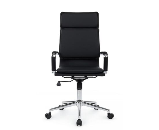 Кресло Хьюго RCH 57x56x109/119 6003-1SE Чёрный, Основной цвет: Чёрный, Ширина: 57, Высота: 119, Глубина: 56, Максимальная ширина: 57, Максимальная глубина: 56, Максимальная высота: 119, Вес: 14,8, Материал сиденья: экокожа, Механизм: топ-ган, Подголовник: металлические хромированные, с накладками из экокожи в цвет кресла, Цвет сиденья: Черный, Цвет спинки: Черный, Максимальная нагрузка: 120, Материал спинки: экокожа, Гарантия: 1 год, Страна производитель: Китай, Объем: 0,288, Бренд: РИВА ООО, Артикул для сайта: 6003-1SE, изображение 8post-test