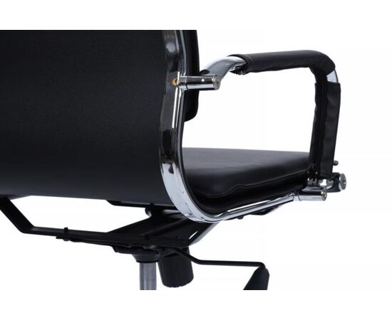 Кресло Хьюго RCH 57x56x109/119 6003-1SE Чёрный, Основной цвет: Чёрный, Ширина: 57, Высота: 119, Глубина: 56, Максимальная ширина: 57, Максимальная глубина: 56, Максимальная высота: 119, Вес: 14,8, Материал сиденья: экокожа, Механизм: топ-ган, Подголовник: металлические хромированные, с накладками из экокожи в цвет кресла, Цвет сиденья: Черный, Цвет спинки: Черный, Максимальная нагрузка: 120, Материал спинки: экокожа, Гарантия: 1 год, Страна производитель: Китай, Объем: 0,288, Бренд: РИВА ООО, Артикул для сайта: 6003-1SE, изображение 11post-test