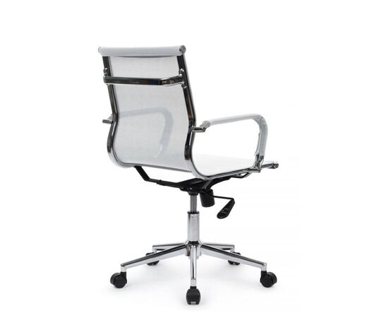 Кресло Хьюго RCH 57x56x92/102 6001-2SE Белый, Основной цвет: Белый, Ширина: 57, Высота: 102, Глубина: 56, Максимальная ширина: 57, Максимальная глубина: 56, Максимальная высота: 102, Вес: 12,3, Материал сиденья: сетка, Механизм: топ-ган, Подголовник: металлические хромированные, с накладками из сетки в цвет кресла, Цвет сиденья: Белый, Цвет спинки: Белый, Максимальная нагрузка: 120, Материал спинки: сетка, Гарантия: 1 год, Страна производитель: Китай, Объем: 0,288, Бренд: РИВА ООО, Артикул для сайта: 6001-2SE, изображение 3post-test
