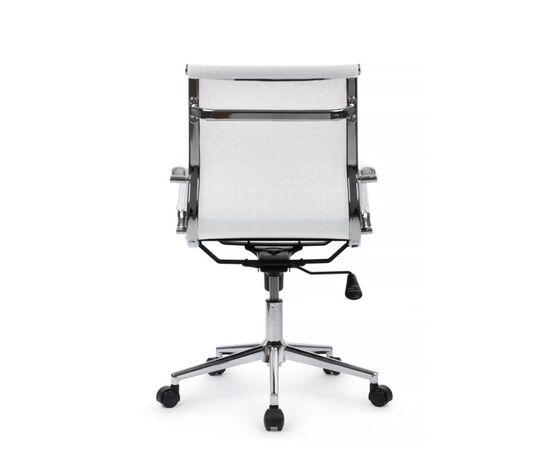 Кресло Хьюго RCH 57x56x92/102 6001-2SE Белый, Основной цвет: Белый, Ширина: 57, Высота: 102, Глубина: 56, Максимальная ширина: 57, Максимальная глубина: 56, Максимальная высота: 102, Вес: 12,3, Материал сиденья: сетка, Механизм: топ-ган, Подголовник: металлические хромированные, с накладками из сетки в цвет кресла, Цвет сиденья: Белый, Цвет спинки: Белый, Максимальная нагрузка: 120, Материал спинки: сетка, Гарантия: 1 год, Страна производитель: Китай, Объем: 0,288, Бренд: РИВА ООО, Артикул для сайта: 6001-2SE, изображение 4post-test