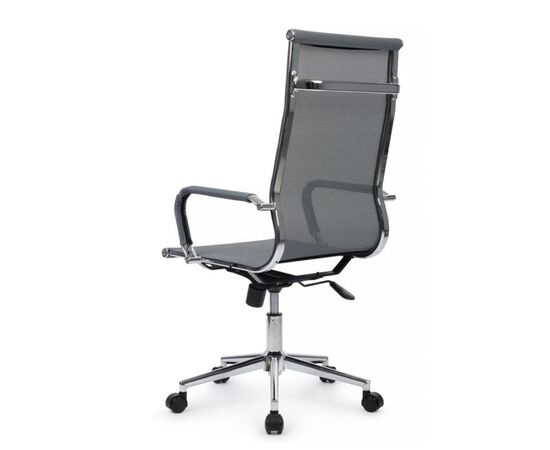 Кресло Хьюго RCH 57x56x109/119 6001-1SE Серый, Основной цвет: Серый, Ширина: 57, Высота: 119, Глубина: 56, Максимальная ширина: 57, Максимальная глубина: 56, Максимальная высота: 119, Вес: 12,6, Материал сиденья: сетка, Механизм: топ-ган, Подголовник: металлические хромированные, с накладками из сетки в цвет кресла, Цвет сиденья: Серый, Цвет спинки: Серый, Максимальная нагрузка: 120, Материал спинки: сетка, Гарантия: 1 год, Страна производитель: Китай, Объем: 0,288, Бренд: РИВА ООО, Артикул для сайта: 6001-1SE, изображение 5post-test