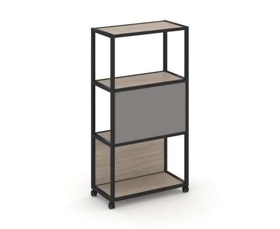 Шелф Мобайл Стеллаж 4 уровня 1 секция 800x400x1523 VR.LT-STK-403.08 Дуб Аттик/Металл Черный/W-11, Основной цвет: Дуб Аттик/Металл Черный/W-11, Ширина: 800, Высота: 1523, Глубина: 400, Максимальная ширина: 800, Максимальная глубина: 400, Максимальная высота: 1523, Объем: 0,086, Бренд: РИВА ООО, Артикул для сайта: VR.LT-STK-403.08, изображение 2post-test