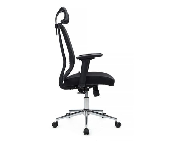 Кресло Бокс RCH 68x68x115/125 A663-3D-M3 Чёрный, Основной цвет: Чёрный, Ширина: 68, Высота: 125, Глубина: 68, Максимальная ширина: 68, Максимальная глубина: 68, Максимальная высота: 125, Вес: 16, Материал сиденья: ткань, Механизм: топ-ган люкс, Подголовник: пластик 3D, Цвет сиденья: Черный, Цвет спинки: Черный, Материал спинки: сетка, Гарантия: 1 год, Страна производитель: Китай, Максимальная нагрузка: 120, Бренд: РИВА ООО, Артикул для сайта: A663-3D-M3, изображение 2post-test