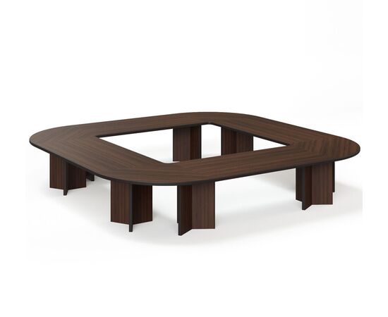 ЛЕГНО/LEGNO Стол переговоров 416x416xh75 LEGNO Conference table 416x416 WA Орех, Основной цвет: Орех, Ширина: 416, Высота: 75, Глубина: 416, Максимальная ширина: 416, Максимальная глубина: 416, Максимальная высота: 75, Вес: 520, Объем: 1,196, Бренд: ЦЕНТРЭКСИМ ООО, Артикул для сайта: LEGNO Conference table 416x416 WA, изображение 2post-test