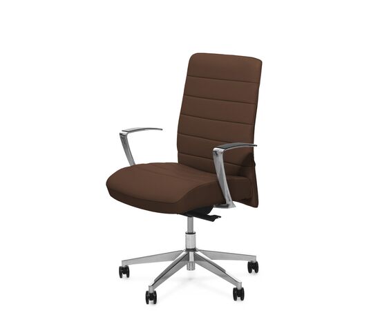 СТРАЙП/Б/STRIPE/B Кресло руководителя 55/70x49/60xh100/107 STRIPE/B Alum Dakota Lux D33 soft ШОКОЛАД/АЛЮМ, Минимальная высота: 100, Основной цвет: ШОКОЛАД/АЛЮМ, Ширина: 70, Высота: 107, Глубина: 60, Максимальная ширина: 70, Максимальная глубина: 60, Минимальная ширина: 55, Максимальная высота: 107, Минимальная глубина: 49, Вес: 20,5, Объем: 0,19, Бренд: ЦЕНТРЭКСИМ ООО, Артикул для сайта: STRIPE/B Alum Dakota Lux D33 soft, изображение 2post-test