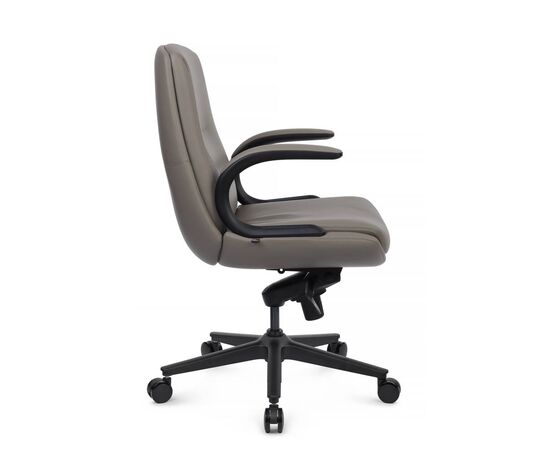 Кресло Данте-M 60x66x105/112 B2561-12 Светло-серый, Основной цвет: Светло-серый, Ширина: 60, Высота: 112, Глубина: 66, Максимальная ширина: 60, Максимальная глубина: 66, Максимальная высота: 112, Вес: 27, Материал сиденья: экокожа, Механизм: мультиблок, Подголовник: черный нейлон, с накладками из экокожи в цвет кресла, Цвет сиденья: Светло-серый, Цвет спинки: Светло-серый, Максимальная нагрузка: 150, Материал спинки: экокожа, Гарантия: 5 лет, Страна производитель: Китай, Объем: 0,216, Бренд: РИВА ООО, Артикул для сайта: B2561-12, изображение 2post-test