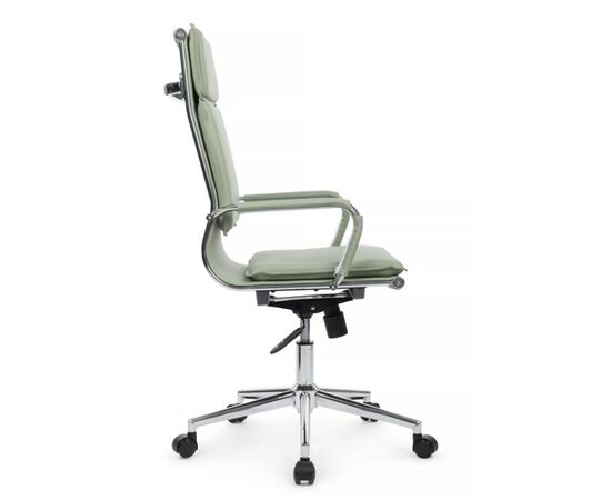 Кресло Хьюго RCH 57x56x109/119 6003-1SE Зеленый, Основной цвет: Зеленый, Ширина: 57, Высота: 119, Глубина: 56, Максимальная ширина: 57, Максимальная глубина: 56, Максимальная высота: 119, Вес: 14,8, Материал сиденья: экокожа, Механизм: топ-ган, Подголовник: металлические хромированные, с накладками из экокожи в цвет кресла, Цвет сиденья: Зеленый, Цвет спинки: Зеленый, Максимальная нагрузка: 120, Материал спинки: экокожа, Гарантия: 1 год, Страна производитель: Китай, Объем: 0,288, Бренд: РИВА ООО, Артикул для сайта: 6003-1SE, изображение 2post-test