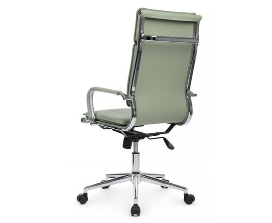 Кресло Хьюго RCH 57x56x109/119 6003-1SE Зеленый, Основной цвет: Зеленый, Ширина: 57, Высота: 119, Глубина: 56, Максимальная ширина: 57, Максимальная глубина: 56, Максимальная высота: 119, Вес: 14,8, Материал сиденья: экокожа, Механизм: топ-ган, Подголовник: металлические хромированные, с накладками из экокожи в цвет кресла, Цвет сиденья: Зеленый, Цвет спинки: Зеленый, Максимальная нагрузка: 120, Материал спинки: экокожа, Гарантия: 1 год, Страна производитель: Китай, Объем: 0,288, Бренд: РИВА ООО, Артикул для сайта: 6003-1SE, изображение 5post-test