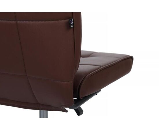 Кресло Соло RCH 56x59x83/93 SLP-205 Коричневый, Основной цвет: Коричневый, Ширина: 56, Высота: 93, Глубина: 59, Максимальная ширина: 56, Максимальная глубина: 59, Максимальная высота: 93, Вес: 8, Материал сиденья: экокожа, Механизм: пиастра, Цвет сиденья: Коричневый, Цвет спинки: Коричневый, Максимальная нагрузка: 100, Материал спинки: экокожа, Гарантия: 1 год, Страна производитель: Россия, Объем: 0,053, Бренд: РИВА ООО, Артикул для сайта: SLP-205, изображение 10post-test