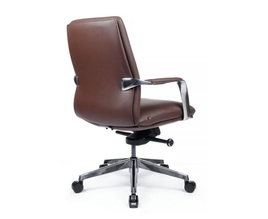 Кресло Пабло-M 67x67x95/101 B2216-1 Коричневый, Основной цвет: Коричневый, Ширина: 67, Высота: 101, Глубина: 67, Максимальная ширина: 67, Максимальная глубина: 67, Максимальная высота: 101, Вес: 23,5, Материал сиденья: натуральная кожа/экокожа, Механизм: мультиблок с фиксацией в 3 положениях, Подголовник: алюминий, с накладками из кожи в цвет кресла, Цвет сиденья: Коричневый, Цвет спинки: Коричневый, Максимальная нагрузка: 150, Материал спинки: натуральная кожа/экокожа, Гарантия: 5 лет, Страна производитель: Китай, Объем: 0,185, Бренд: РИВА ООО, Артикул для сайта: B2216-1, изображение 3post-test