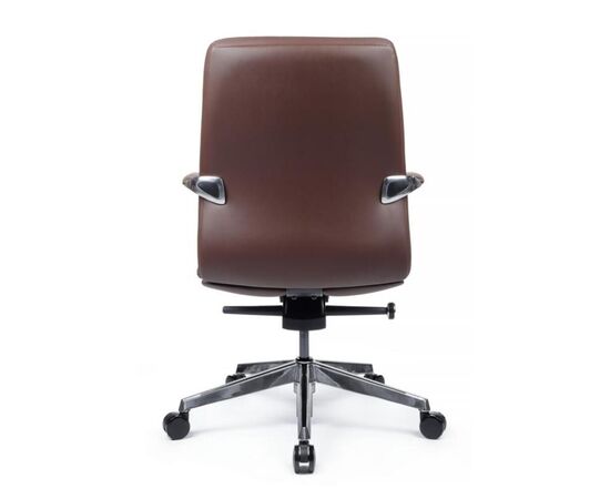 Кресло Пабло-M 67x67x95/101 B2216-1 Коричневый, Основной цвет: Коричневый, Ширина: 67, Высота: 101, Глубина: 67, Максимальная ширина: 67, Максимальная глубина: 67, Максимальная высота: 101, Вес: 23,5, Материал сиденья: натуральная кожа/экокожа, Механизм: мультиблок с фиксацией в 3 положениях, Подголовник: алюминий, с накладками из кожи в цвет кресла, Цвет сиденья: Коричневый, Цвет спинки: Коричневый, Максимальная нагрузка: 150, Материал спинки: натуральная кожа/экокожа, Гарантия: 5 лет, Страна производитель: Китай, Объем: 0,185, Бренд: РИВА ООО, Артикул для сайта: B2216-1, изображение 4post-test