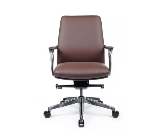 Кресло Пабло-M 67x67x95/101 B2216-1 Коричневый, Основной цвет: Коричневый, Ширина: 67, Высота: 101, Глубина: 67, Максимальная ширина: 67, Максимальная глубина: 67, Максимальная высота: 101, Вес: 23,5, Материал сиденья: натуральная кожа/экокожа, Механизм: мультиблок с фиксацией в 3 положениях, Подголовник: алюминий, с накладками из кожи в цвет кресла, Цвет сиденья: Коричневый, Цвет спинки: Коричневый, Максимальная нагрузка: 150, Материал спинки: натуральная кожа/экокожа, Гарантия: 5 лет, Страна производитель: Китай, Объем: 0,185, Бренд: РИВА ООО, Артикул для сайта: B2216-1, изображение 6post-test