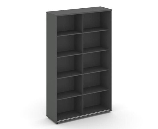 Стайл Проджект Шкаф-купе с полками 1200x400x1982 SN.SHK.E-001 Антрацит NEW/Антрацит NEW/Белый/Черный Ручки, Основной цвет: Антрацит NEW/Антрацит NEW/Белый/Черный Ручки, Ширина: 1200, Высота: 1982, Глубина: 400, Максимальная ширина: 1200, Максимальная глубина: 400, Максимальная высота: 1982, Объем: 0,15, Бренд: РИВА ООО, Артикул для сайта: SN.SHK.E-001, изображение 2post-test