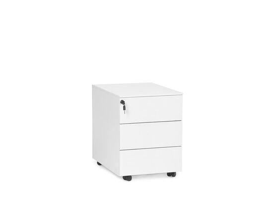 УНИ/UNI Тумба 3 ящ. без ручек 43x53xh52 CP3 BI / 5133335901 Белый, Основной цвет: Белый, Ширина: 43, Высота: 52, Глубина: 53, Максимальная ширина: 43, Максимальная глубина: 53, Максимальная высота: 52, Вес: 28, Объем: 0,17, Бренд: ЦЕНТРЭКСИМ ООО, Артикул для сайта: CP3 BI / 5133335901, изображение 2post-test