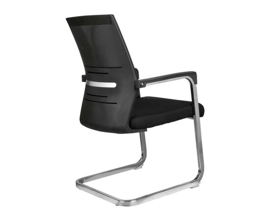 Кресло Лайк RCH 57x63x97 D818 Чёрный, Основной цвет: Чёрный, Ширина: 57, Высота: 97, Глубина: 63, Максимальная ширина: 57, Максимальная глубина: 63, Максимальная высота: 97, Вес: 11, Материал сиденья: сетка, Подголовник: металлические хромированные, с черными пластиковыми накладками, Цвет сиденья: Черный, Цвет спинки: Черный, Максимальная нагрузка: 120, Материал спинки: сетка, Гарантия: 1 год, Страна производитель: Китай, Объем: 0,288, Бренд: РИВА ООО, Артикул для сайта: D818, изображение 3post-test