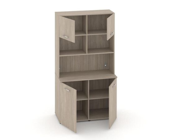 Фит Вариант № 6 1200x600/420x2178 MN-006 Дуб Аттик, Основной цвет: Дуб Аттик, Ширина: 1200, Высота: 2178, Глубина: 420, Максимальная ширина: 1200, Максимальная глубина: 420, Максимальная высота: 2178, Минимальная глубина: 600, Объем: 0,252, Бренд: РИВА ООО, Артикул для сайта: MN-006, изображение 2post-test