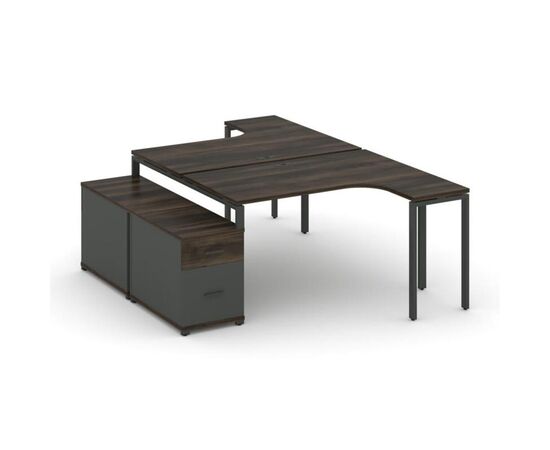Концепт Рабочая станция с двойной опорной тумбой 1380/1746x2400x750 CN.DSA-303 A Дуб Мали/Антрацит NEW/Металл Антрацит, Основной цвет: Дуб Мали/Антрацит NEW/Металл Антрацит, Ширина: 1746, Высота: 750, Глубина: 2400, Максимальная ширина: 1746, Максимальная глубина: 2400, Минимальная ширина: 1380, Максимальная высота: 750, Вес: 130,02, Объем: 0,433, Бренд: РИВА ООО, Артикул для сайта: CN.DSA-303 A, изображение 2post-test