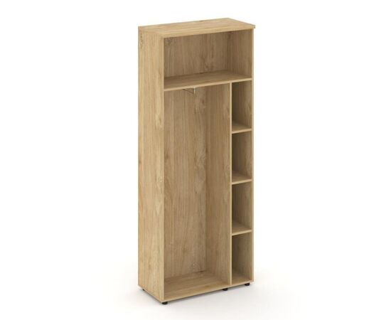 Стайл Проджект Гардероб широкий неглубокий 796x400x1982 SN.GB.E-003 Тиквуд Светлый/Черный Ручки, Основной цвет: Тиквуд Светлый/Черный Ручки, Ширина: 796, Высота: 1982, Глубина: 400, Максимальная ширина: 796, Максимальная глубина: 400, Максимальная высота: 1982, Объем: 0,097, Бренд: РИВА ООО, Артикул для сайта: SN.GB.E-003, изображение 2post-test