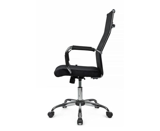 Кресло Арт RCH 64x64x103/113 6017H Чёрный, Основной цвет: Чёрный, Ширина: 64, Высота: 113, Глубина: 64, Максимальная ширина: 64, Максимальная глубина: 64, Максимальная высота: 113, Вес: 12,08, Материал сиденья: ткань, Механизм: топ-ган, Подголовник: металлические хромированные, с накладками из сетки в цвет кресла, Цвет сиденья: Черный, Цвет спинки: Черный, Материал спинки: сетка, Гарантия: 1 год, Страна производитель: Китай, Максимальная нагрузка: 120, Бренд: РИВА ООО, Артикул для сайта: 6017H, изображение 6post-test