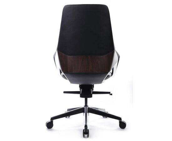 Кресло Аура-M 68x68x103/109 FK005-B Чёрный, Основной цвет: Чёрный, Ширина: 68, Высота: 109, Глубина: 68, Максимальная ширина: 68, Максимальная глубина: 68, Максимальная высота: 109, Вес: 26,2, Материал сиденья: натуральная кожа/экокожа, Механизм: мультиблок, Подголовник: обтянутые кожей в цвет кресла, Цвет сиденья: Черный, Цвет спинки: Черный, Максимальная нагрузка: 150, Материал спинки: натуральная кожа/экокожа, Гарантия: 5 лет, Страна производитель: Китай, Объем: 0,426, Бренд: РИВА ООО, Артикул для сайта: FK005-B, изображение 5post-test