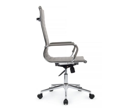 Кресло Хьюго RCH 57x56x109/119 6002-1SE Серый, Основной цвет: Серый, Ширина: 57, Высота: 119, Глубина: 56, Максимальная ширина: 57, Максимальная глубина: 56, Максимальная высота: 119, Вес: 12,6, Материал сиденья: экокожа, Механизм: топ-ган, Подголовник: металлические хромированные, с накладками из экокожи в цвет кресла, Цвет сиденья: Серый, Цвет спинки: Серый, Максимальная нагрузка: 120, Материал спинки: экокожа, Гарантия: 1 год, Страна производитель: Китай, Объем: 0,288, Бренд: РИВА ООО, Артикул для сайта: 6002-1SE, изображение 2post-test