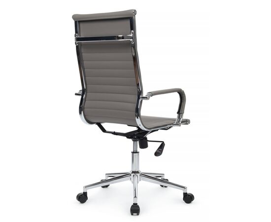 Кресло Хьюго RCH 57x56x109/119 6002-1SE Серый, Основной цвет: Серый, Ширина: 57, Высота: 119, Глубина: 56, Максимальная ширина: 57, Максимальная глубина: 56, Максимальная высота: 119, Вес: 12,6, Материал сиденья: экокожа, Механизм: топ-ган, Подголовник: металлические хромированные, с накладками из экокожи в цвет кресла, Цвет сиденья: Серый, Цвет спинки: Серый, Максимальная нагрузка: 120, Материал спинки: экокожа, Гарантия: 1 год, Страна производитель: Китай, Объем: 0,288, Бренд: РИВА ООО, Артикул для сайта: 6002-1SE, изображение 3post-test