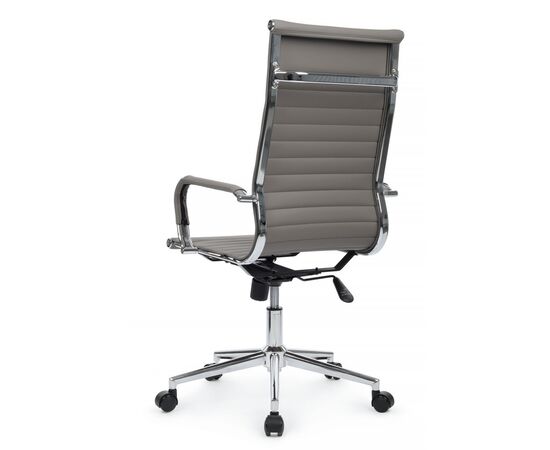 Кресло Хьюго RCH 57x56x109/119 6002-1SE Серый, Основной цвет: Серый, Ширина: 57, Высота: 119, Глубина: 56, Максимальная ширина: 57, Максимальная глубина: 56, Максимальная высота: 119, Вес: 12,6, Материал сиденья: экокожа, Механизм: топ-ган, Подголовник: металлические хромированные, с накладками из экокожи в цвет кресла, Цвет сиденья: Серый, Цвет спинки: Серый, Максимальная нагрузка: 120, Материал спинки: экокожа, Гарантия: 1 год, Страна производитель: Китай, Объем: 0,288, Бренд: РИВА ООО, Артикул для сайта: 6002-1SE, изображение 5post-test