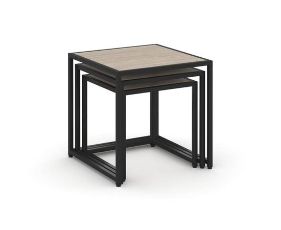 Лофт Стол журнальный 450x450x450 VR.L-SJK-45 Дуб Аттик/Металл Черный, Основной цвет: Дуб Аттик/Металл Черный, Ширина: 450, Высота: 450, Глубина: 450, Максимальная ширина: 450, Максимальная глубина: 450, Максимальная высота: 450, Объем: 0,129, Бренд: РИВА ООО, Артикул для сайта: VR.L-SJK-45, изображение 2post-test