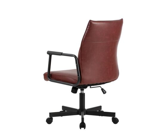 Кресло Стен 68x68x92/102 W-263 Бургунди, Основной цвет: Бургунди, Ширина: 68, Высота: 102, Глубина: 68, Максимальная ширина: 68, Максимальная глубина: 68, Максимальная высота: 102, Вес: 13,6, Материал сиденья: экокожа, Механизм: топ-ган, Подголовник: черный металл с пластиковыми накладками, Цвет сиденья: Бургунди, Цвет спинки: Бургунди, Максимальная нагрузка: 120, Материал спинки: экокожа, Гарантия: 1 год, Страна производитель: Китай, Объем: 0,093, Бренд: РИВА ООО, Артикул для сайта: W-263, изображение 5post-test