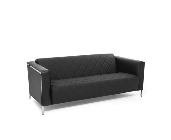 ВИСПО/VISPO Диван 2-местный 187x88xh68, Основной цвет: Черный/кожа, Ширина: 187, Высота: 68, Глубина: 88, Максимальная ширина: 187, Максимальная глубина: 88, Максимальная высота: 68, Вес: 56, Объем: 1,25, Бренд: ЦЕНТРЭКСИМ ООО, Артикул для сайта: VISPO 2 Polish Dakota black Dollaro 501 black stit, изображение 2post-test