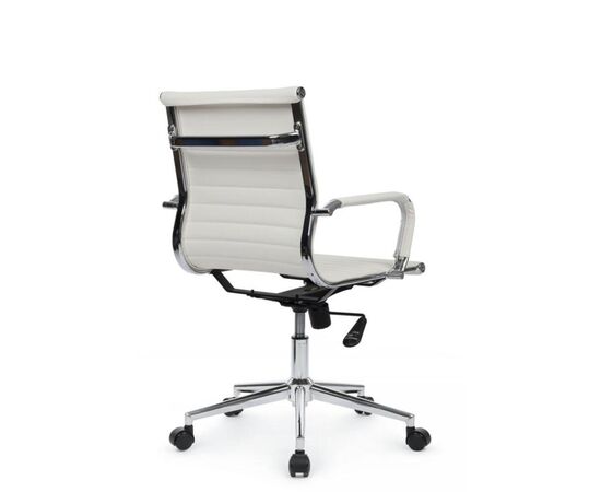 Кресло Хьюго RCH 57x56x92/102 6002-2SE Белый, Основной цвет: Белый, Ширина: 57, Высота: 102, Глубина: 56, Максимальная ширина: 57, Максимальная глубина: 56, Максимальная высота: 102, Вес: 12,6, Материал сиденья: экокожа, Механизм: топ-ган, Подголовник: металлические хромированные, с накладками из экокожи в цвет кресла, Цвет сиденья: Белый, Цвет спинки: Белый, Максимальная нагрузка: 120, Материал спинки: экокожа, Гарантия: 1 год, Страна производитель: Китай, Объем: 0,288, Бренд: РИВА ООО, Артикул для сайта: 6002-2SE, изображение 2post-test