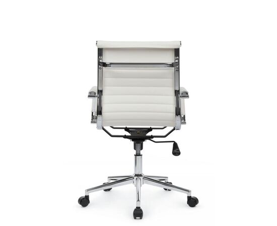 Кресло Хьюго RCH 57x56x92/102 6002-2SE Белый, Основной цвет: Белый, Ширина: 57, Высота: 102, Глубина: 56, Максимальная ширина: 57, Максимальная глубина: 56, Максимальная высота: 102, Вес: 12,6, Материал сиденья: экокожа, Механизм: топ-ган, Подголовник: металлические хромированные, с накладками из экокожи в цвет кресла, Цвет сиденья: Белый, Цвет спинки: Белый, Максимальная нагрузка: 120, Материал спинки: экокожа, Гарантия: 1 год, Страна производитель: Китай, Объем: 0,288, Бренд: РИВА ООО, Артикул для сайта: 6002-2SE, изображение 4post-test