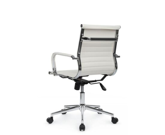 Кресло Хьюго RCH 57x56x92/102 6002-2SE Белый, Основной цвет: Белый, Ширина: 57, Высота: 102, Глубина: 56, Максимальная ширина: 57, Максимальная глубина: 56, Максимальная высота: 102, Вес: 12,6, Материал сиденья: экокожа, Механизм: топ-ган, Подголовник: металлические хромированные, с накладками из экокожи в цвет кресла, Цвет сиденья: Белый, Цвет спинки: Белый, Максимальная нагрузка: 120, Материал спинки: экокожа, Гарантия: 1 год, Страна производитель: Китай, Объем: 0,288, Бренд: РИВА ООО, Артикул для сайта: 6002-2SE, изображение 5post-test