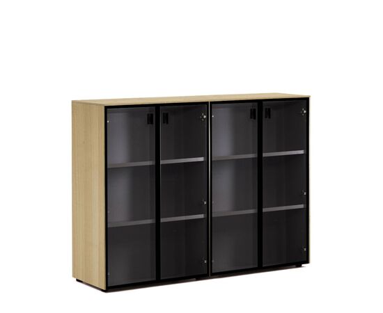 ЭНЦО/ENZO Шкаф-витрина 4 двери 162x44xh119.5 109 723 ECL-L 01 СВ.Эвкалипт/черный, Основной цвет: СВ.Эвкалипт/черный, Ширина: 162, Высота: 119,5, Глубина: 44, Максимальная ширина: 162, Максимальная глубина: 44, Максимальная высота: 119,5, Вес: 174,6, Объем: 0,373, Бренд: ЦЕНТРЭКСИМ ООО, Артикул для сайта: 109 723 ECL-L 01, изображение 2post-test